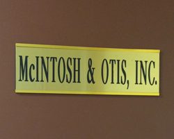 McIntosh & Otis, Inc. sign