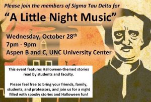 Membership Recruitment: Former President reading poetry at the "Little Night Music" event