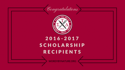 Congratulations Scholarship Recipients – WORDY By Nature